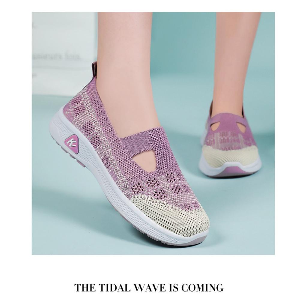 Женские летние новые дышащие и удобные туфли из ткани Single Shoe, туфли на одну ногу