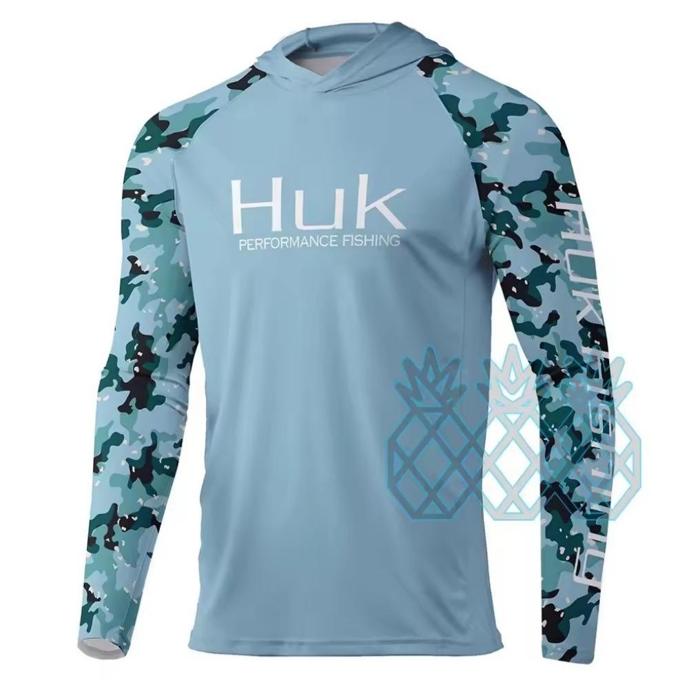 HUK Fishing Suit Men's Long-Sleeve Fishing Suit Sea Fishing Boat Quick-Dry Breathable Sun Protection Fishing Suit