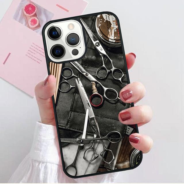 Hair Stylist Scissors Phone Case Back Cover For IPhone 18 17 Air 16 15 14 Plus 11 Pro Max 13 Pro Max 12 Max Coque