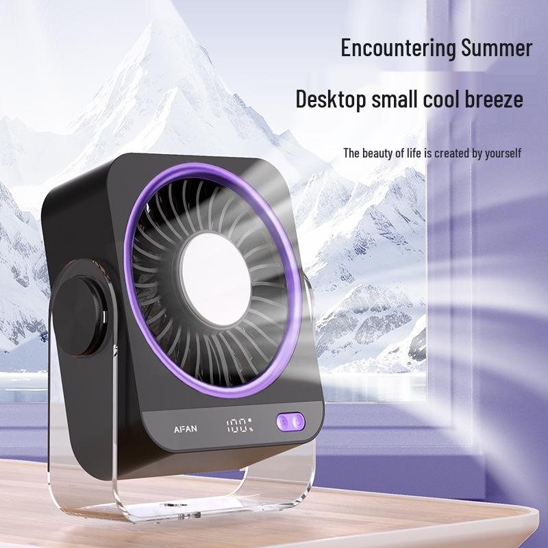 2026 Wall-Mount & Desktop Refrigeration Fan: Compact Semiconductor Air Conditioner with Ice Pack