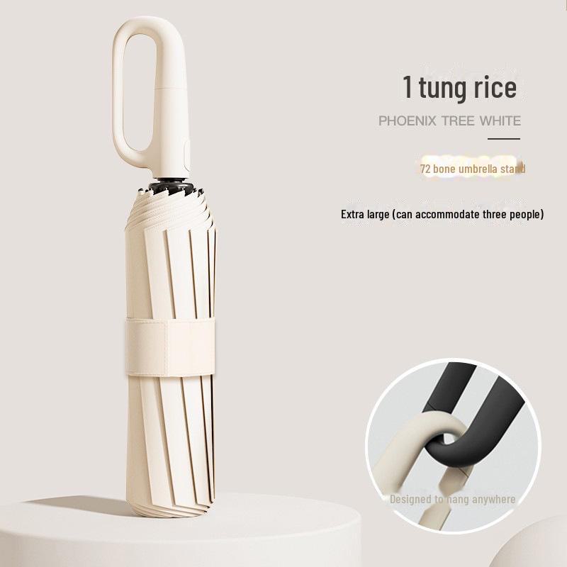 Автоматический складной зонт из 72 костей для мужчин и женщин — большой, двойного назначения: от солнца и дождя