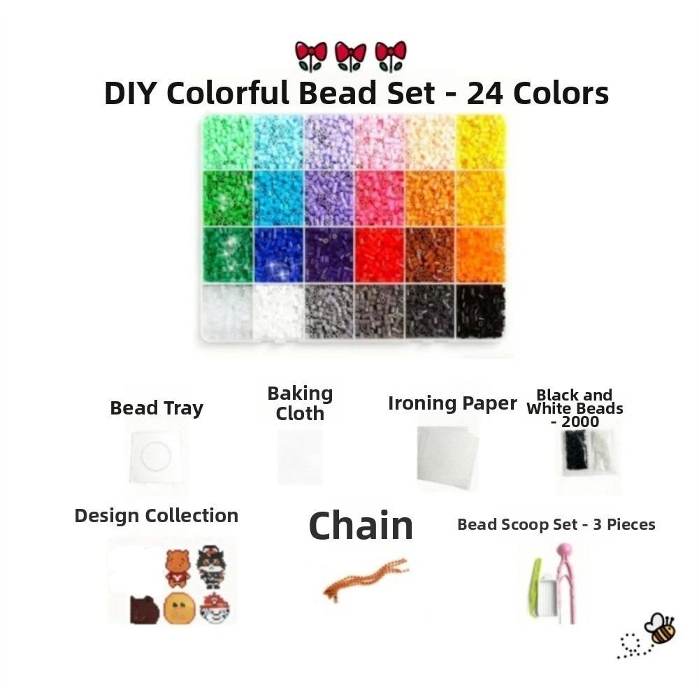 2.6mm Perler Hama Beads Kit DIY Make Puzzle 3D Puzzle Beads Hama Beads Box Children Toy