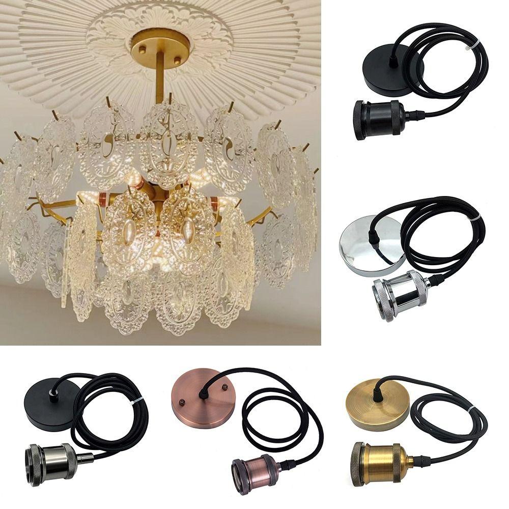 Socket Lamp Base Home Decoration Ceiling Light Bulb Holder Pendant Light Hanging Rose Lamp Fitting