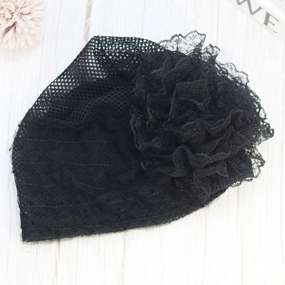 Дышащий платок на голову кружевной чехол для волос шапочка модные головные уборы женские