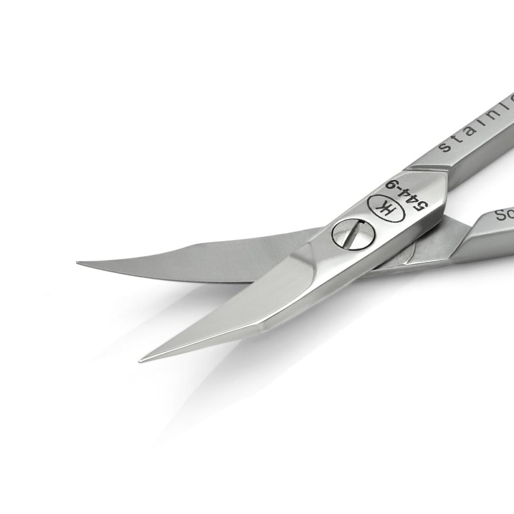 Комбинированные ножницы для ногтей 2-в-1 Hans Kniebes с башенными лезвиями для кутикулы, нержавеющая сталь