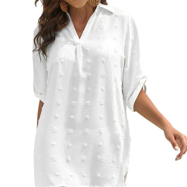 Elegant Women Summer Chiffon Blouse Fashion Casual Tops New Woman Shirt Chemise Femme Blusas
