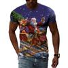 Christmas Atmosphere Original Pattern 3D Printed T-Shirt Christmas Eve New Year Clothing Comfortable Versatile High Quality Top