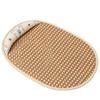 Breathable Pet Rattan Weaving Sleeping Mat with Pillow Portable Cat Bed Kennel Mat  Travel