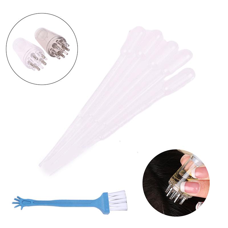 Аппликатор для кожи головы 1-6 мл Эссенция Жидкость для роста волос Массажная головка Шарик Доставка лекарств Мазок Жидкость Направляющая Расческа