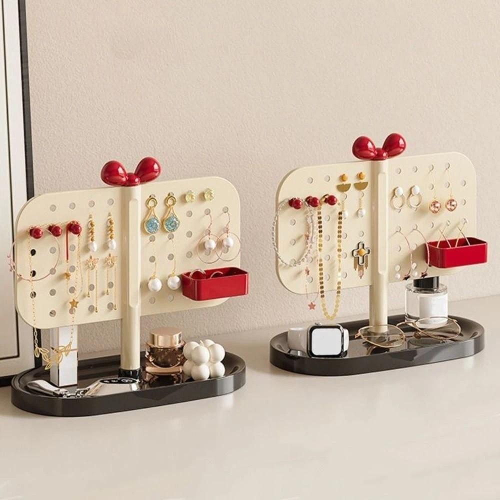 Adjustable Perforated Board Storage Rack DIY Pegboard Organizer Cosmetics Storage