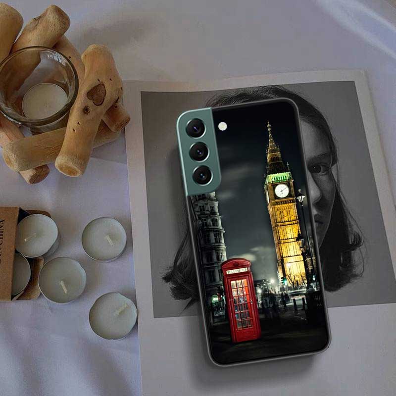london bus england telephone Phone Case For Samsung A16 A26 A36 A56 Galaxy A02S A12 A52S A13 A23 A33 A53 A54 A34 A24 A14 A22 A32