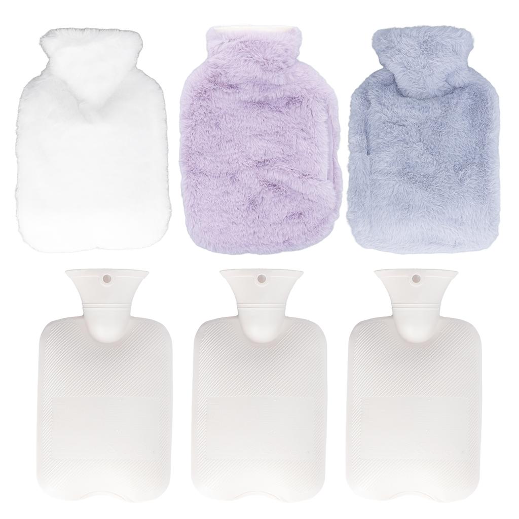 Грелка с двойным карманом из ПВХ, моющийся чехол, емкость 1000 мл, теплая водонепроницаемая сумка для дома