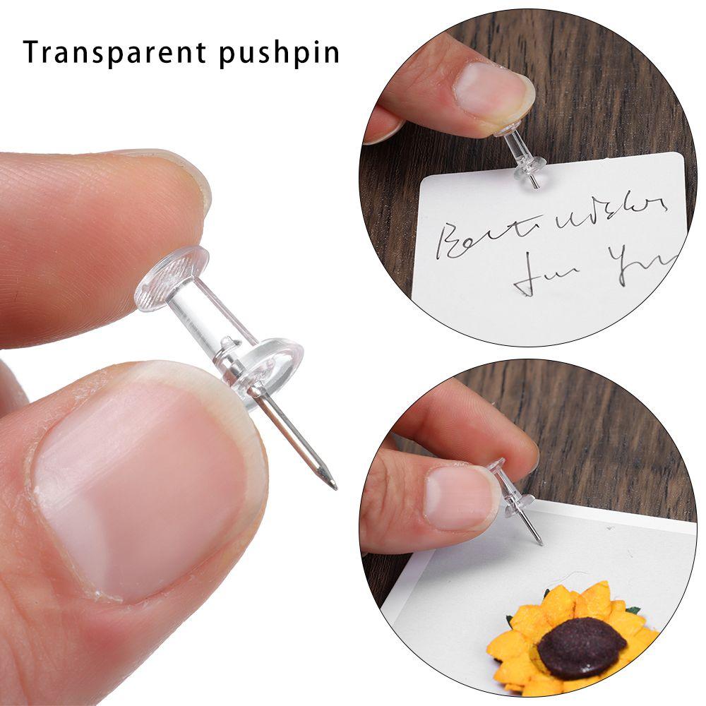 100 шт. прочные пластиковые кнопки булавки кнопки чертежные кнопки канцелярские принадлежности прозрачные кнопки