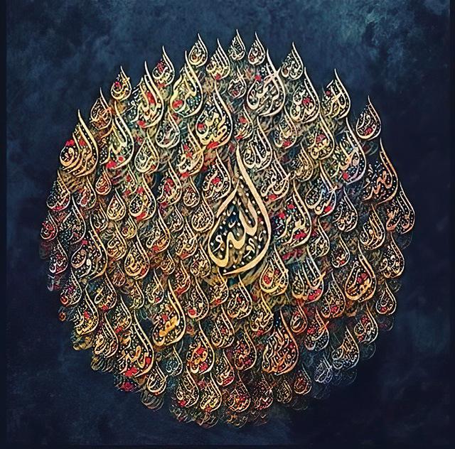 Mordern Аллах мусульманский исламский холст стихи постеры с Кораном и принты живопись настенная художественная картина для мечети Рамадан украшение дома