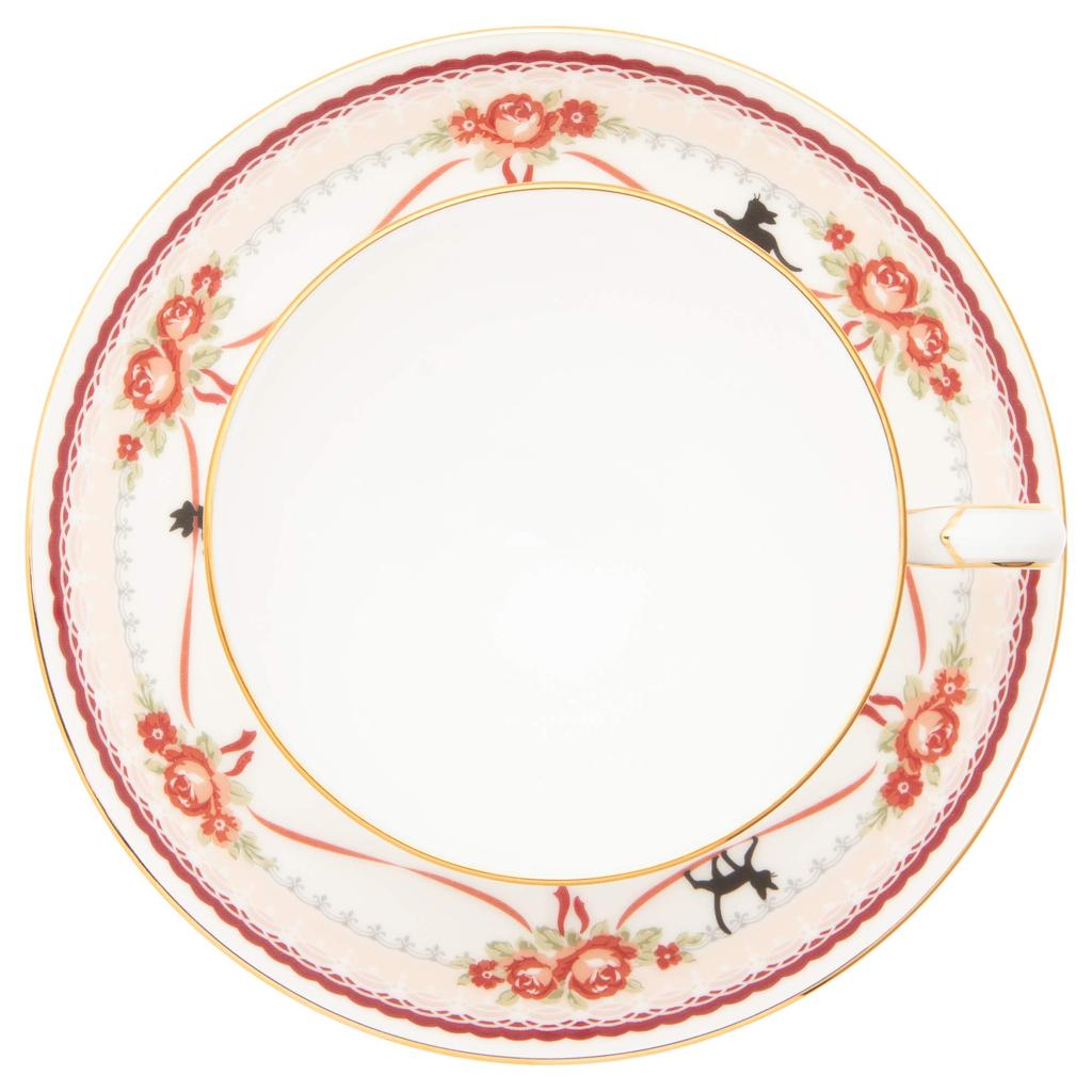 Noritake Cup Saucer 190cc Служба доставки Розовый костяной фарфор и (Кофе чай) MJ97221/H-612L Кики