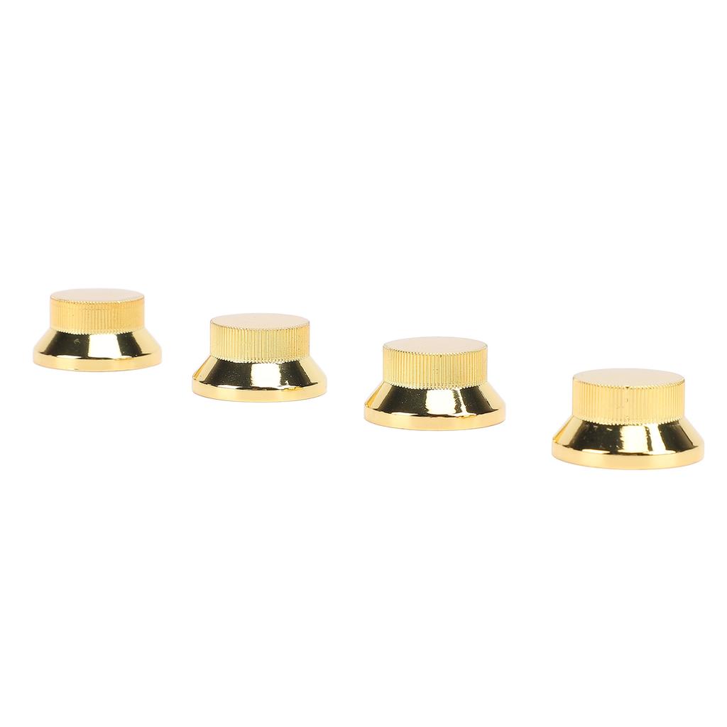 4 шт. Металлические колпачки для ручек Электрогитара Бас Ручки регулировки громкости и тона для внутреннего диаметра 6 мм