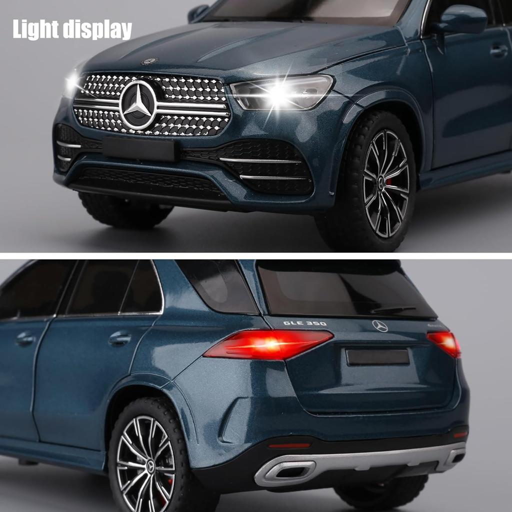 1/24 масштаб, литой игрушечный автомобиль Benz GLE 350 из сплава со звуком и светом, коллекционная модель автомобиля для детей, подарок