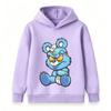 Kids Boys Girls 100% Cotton Crew Neck Short Sleeve T-Shirt, Funny Cute Cartoon Monsters Print Casual Soft Breathable Tee for Daily Wear Summer Tops