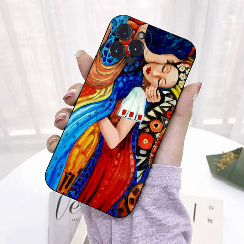 Мягкий силиконовый чехол для телефона Klimt Kiss для iphone 14 13 12 11 Pro Mini XS MAX 8 7 6 Plus X 2020 XR Shell