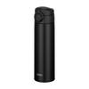 [Dishwasher Safe Model] Water Bottle Vacuum Insulated Mobile Mug 500ml Black Body and All Parts Dishwasher Safe One Touch Open Stainless Steel