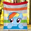 1pc My Little Pony1 Theme Blanket - Digital Print, Polyester, Cozy for All Seasons, Perfect for Outdoor, Camping, and Travel