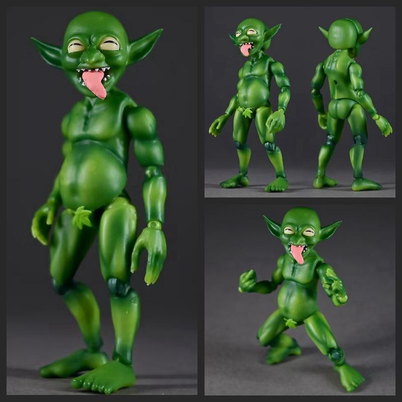 3.75-Inch Goblin Around The Movie, Tall Flat, No Dry People, Joint Movable Dolls, Model Boxed Figures