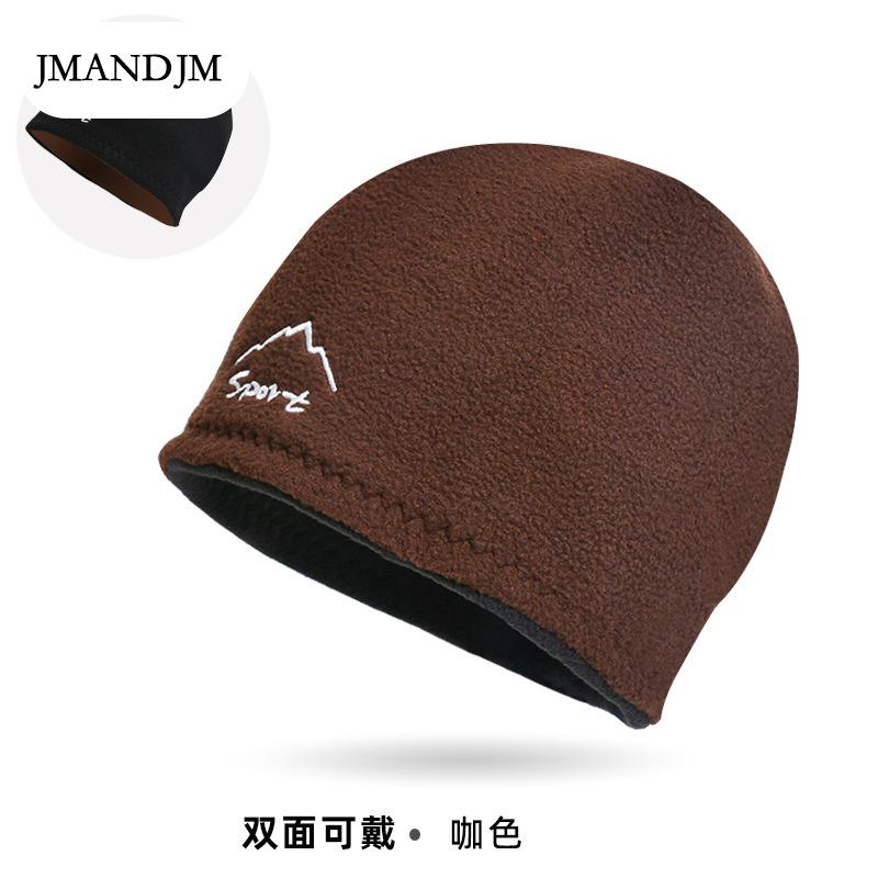 Новая зимняя холодная лыжная шапка мужская уличная шапка Baotou флисовая двухсторонняя ветрозащитная теплая шапка