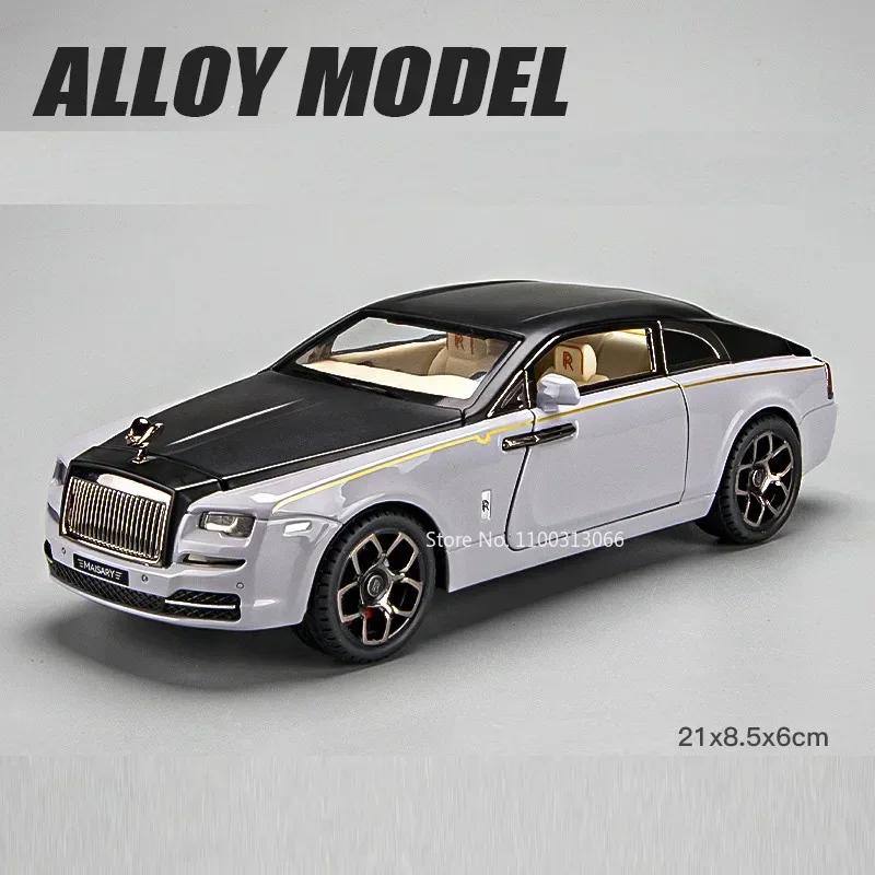 1:22 Модели Автомобилей Игрушки Rolls-Royce Wraith Phantom Двери Открываются Спортивный Автомобиль С Pull-back Механизмом Модели для Мальчиков Праздничные Подарки