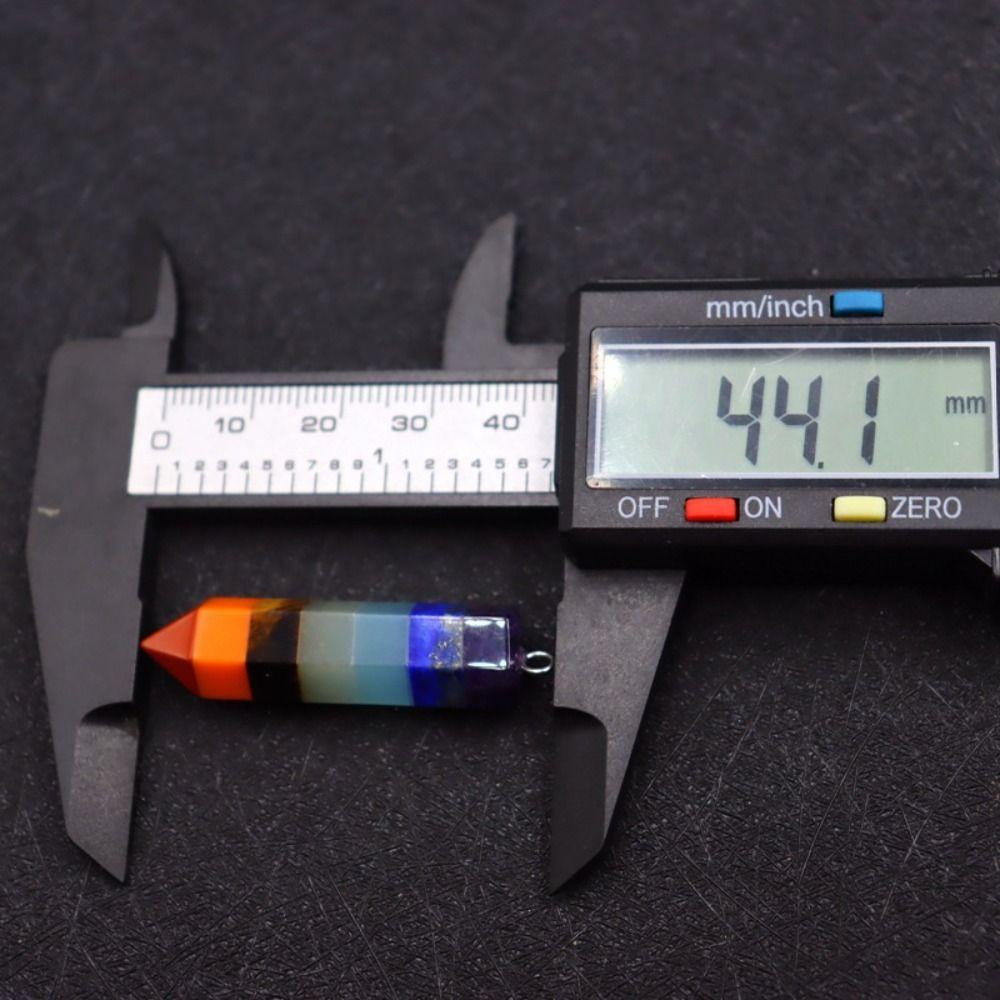 7 Чакра Оргонит Рейки Маятник Кулон Модные Ювелирные Изделия Натуральный Камень Новый Дизайн Шестиугольная Пирамида