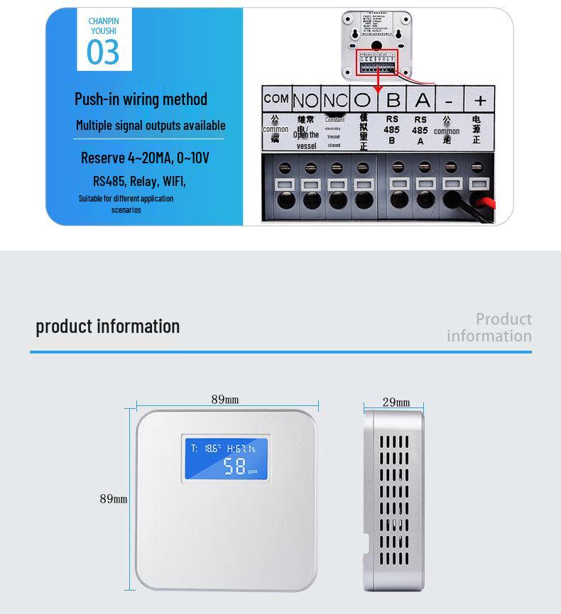 Boyun Chuang BYC160-CO2 Air Quality Monitor Carbon Dioxide Detector