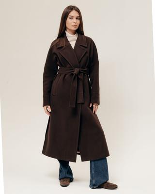 Пальто Fine Line 283 42 коричневое кашемир