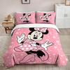 Minnie Mickey Bedding Set Duvet Cover Movie Character Bed Set Soft Microfiber Cover for Kids Teens Home