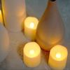 6 PCS Flameless LED Tea Candle With Battery Flicker Dining-table Tealight Timer Remote Birthday Home Decoration Votive Candles