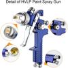 HVLP краскопульт 0,8 мм/1,0 мм сопло H-2000 профессиональный мини краскопульт аэрограф для покраски автомобиля аэрограф пневматический пистолет
