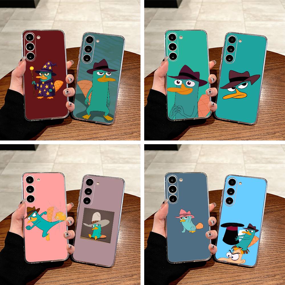 Прозрачный чехол для телефона P-Perry The P-Platypus для Samsung Galaxy A71, A70, A52, A51, A40, A30