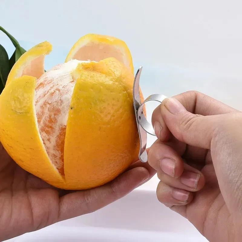 Stainless Steel Orange Peeler Cutter Fruit Lemon Orange Opener Peeler Slicer Cutter Kitchen Tools 1pc Kitchen Accessories