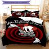 3pcs Pennywise1 Design Cover Set - HD Printed Bedding with 1 Cover and 2 Pillowcases - Perfect for Home and Dorm Decor