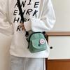 Canvas Shoulder Bag New Casual Simple Fashion Solid Color Candy Color Small Bag Mobile Phone Messenger Bag Bag
