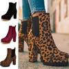 Women's Fashion High Heel Shoes Elastic Band Large Size Short Boots Winter New