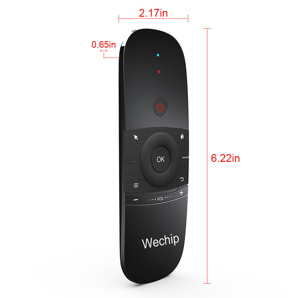 W1 MINI 2.4G Беспроводная клавиатура с дистанционным управлением, 6-осевая, с датчиком движения, воздушная мышь, ИК-обучение для Smart TV, Android TV BOX, ПК
