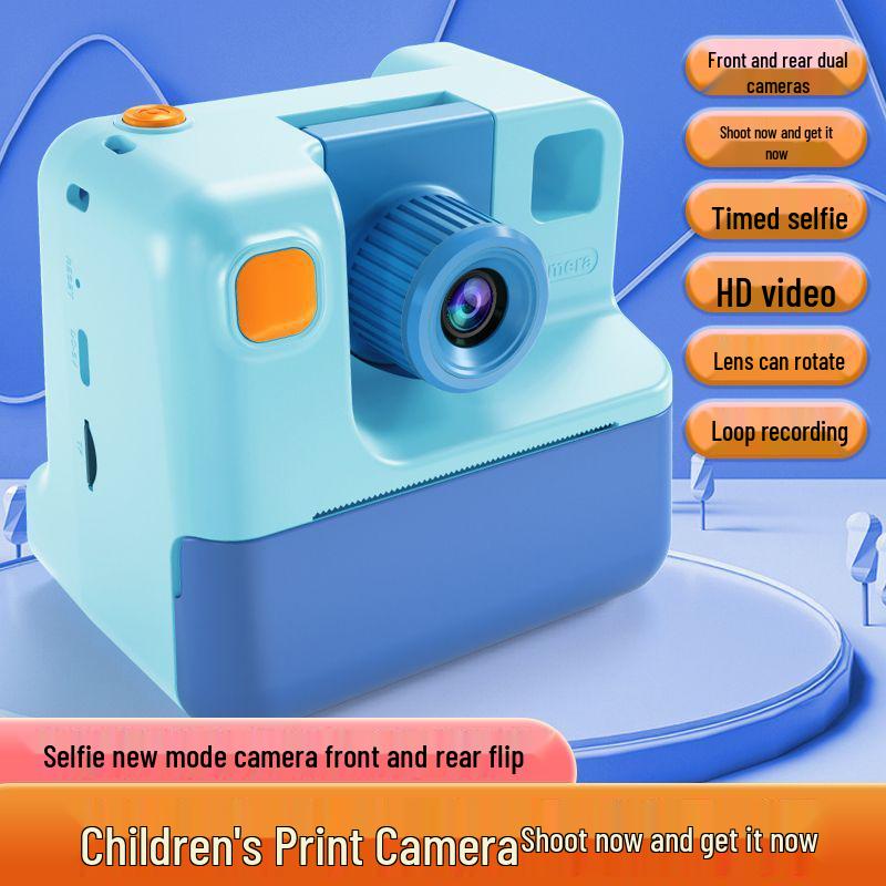 Children's HD Instant Digital Camera for Photos and Videos - Perfect Student Birthday or Festival Gift