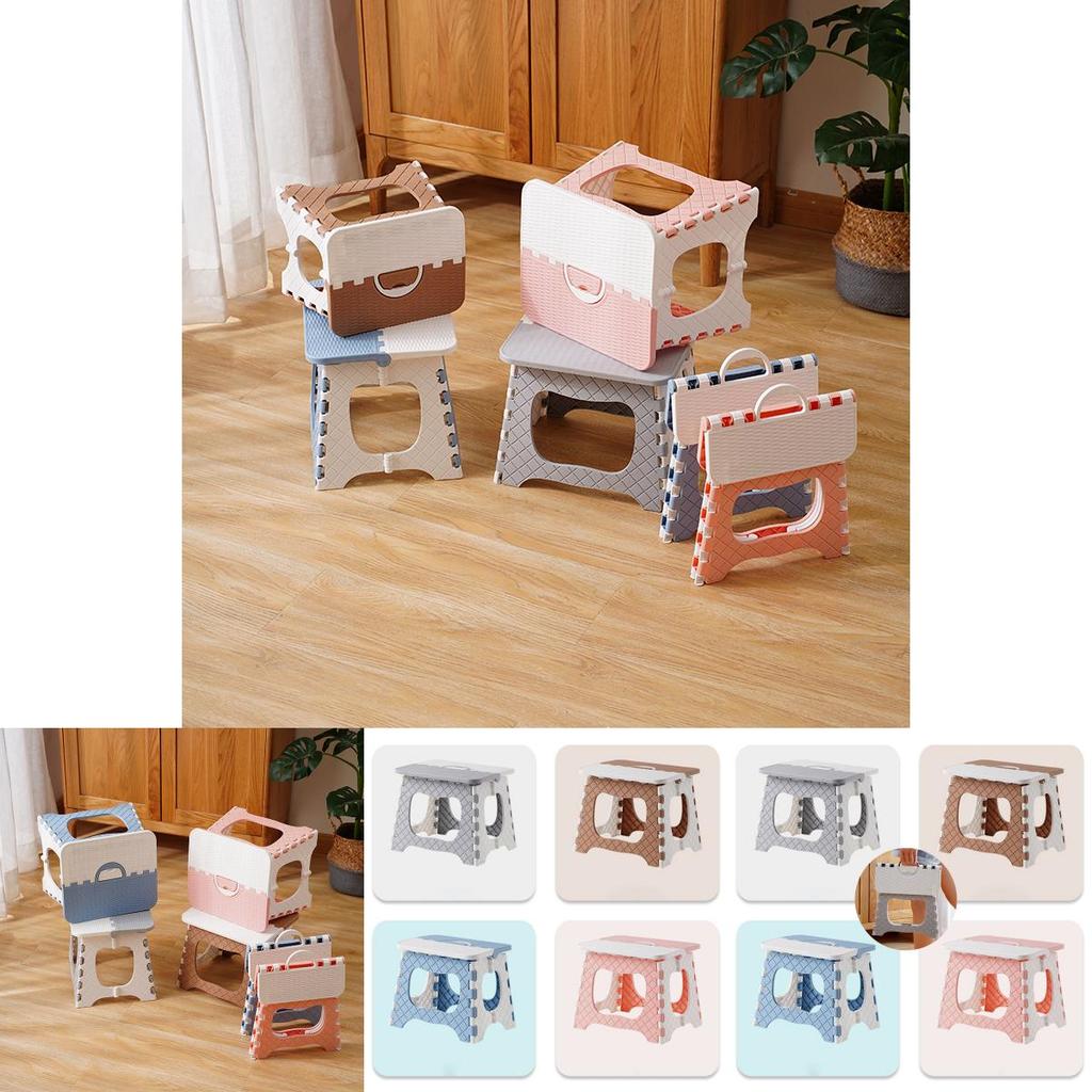 Складная многоцелевая пластиковая стремянка, прочное сиденье, домашний переносной стул для кемпинга