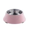 Pet Feeding Dishes Non-slip Base Stainless Steel Color Spray Paint Pet Dog Bowls Puppy Cat Food Drink Water Feeder Pet Supplies