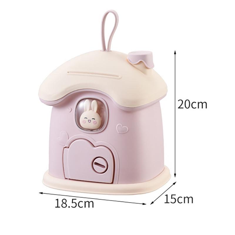1 Набор Детский Домик Держатель для монет Копилки Сейф Копилка-Кролик Таинственная Коробка Декор Комнаты Наличные Сбережения Банкноты Копилка