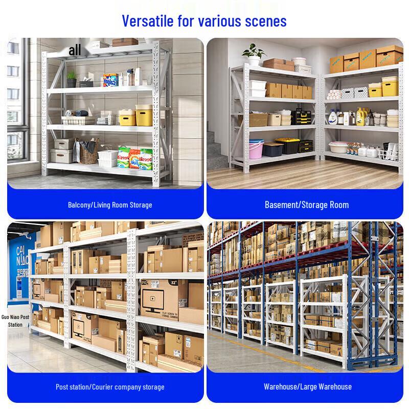 Industrial 4-Layer Heavy-Duty Storage Shelf