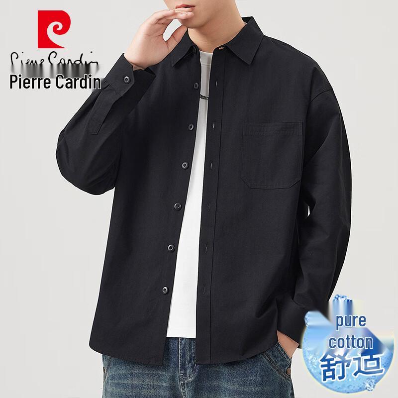 Pierre Cardin Men's Casual Long Sleeve Cotton Shirt