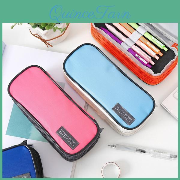 Student Threelayer Pencil Multifunctional Case Creative Waterproof Stationery Largecapacity Storage Bag