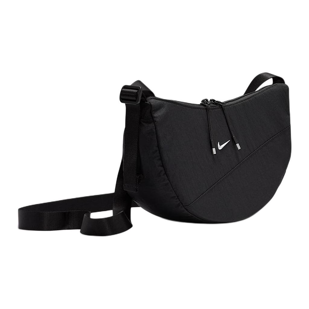 Nike Logo Zipper Nylon Shoulder Crossbody Bag Unisex Bags Black HQ4370010