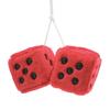 ENN LLC Car Decoration Rear Mirror Dice Hanging Decoration Dice Plush Toy Hanging Dice Car (Red)