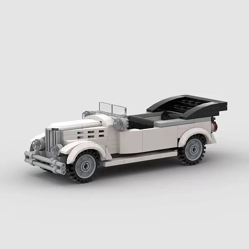 MOC convertible supercar vintage car model children's puzzle handmade creative small particle building block toy set gift